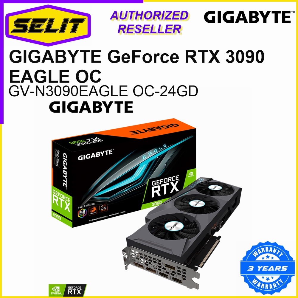 Gigabyte Geforce Rtx 3090 Eagle Oc 24gb Gddr6x Nvidia Graphics Card Gpu
