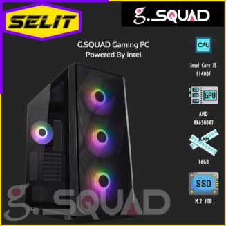 G.Squad Gaming PC GA-I1001B Desktop Computer Black