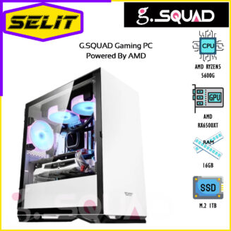 G.Squad Gaming PC GA-L001 Desktop Computer White